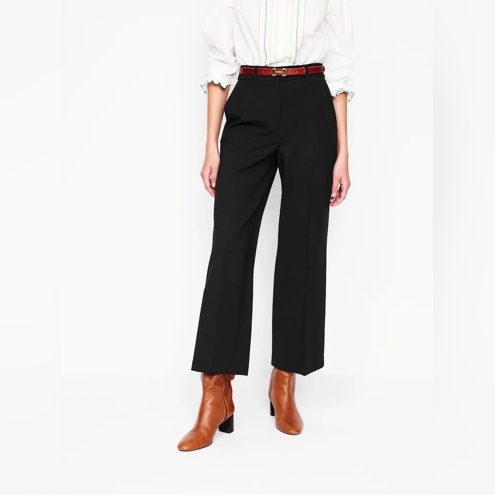 Boden black Straight Leg Ponte Pants size 2